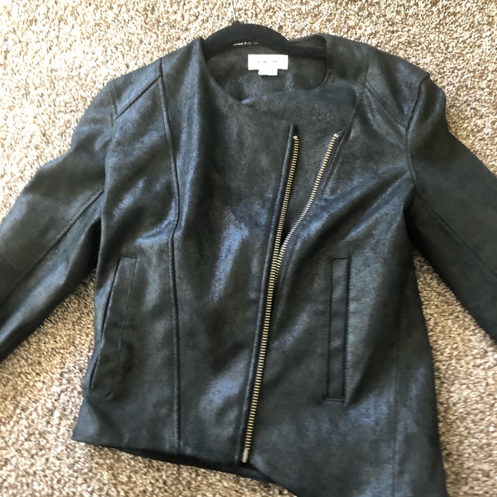 Helmut Lang lamb skin leather jack